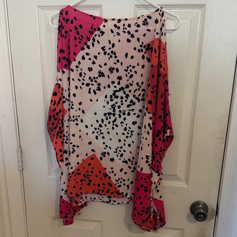 Flowy pink and red top